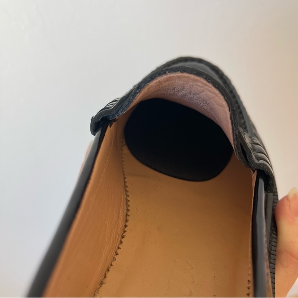 J. Crew Rowan Black Leather Penny Loafers Slip On Business Casual Shoes Size 7 - Picture 5 of 8